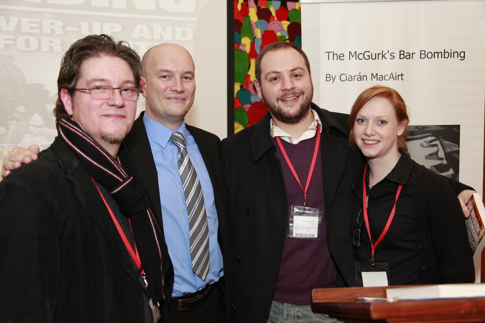 A group photograph at the Stormont launch of the book.