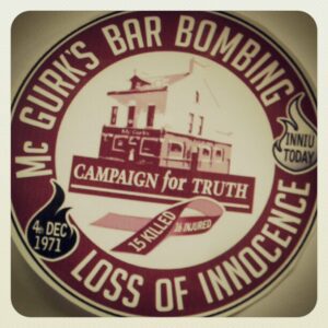 Campaign badge and film title: Loss of Innocence